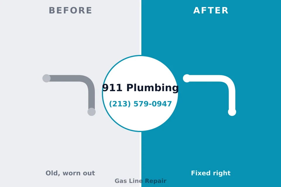 Before and after: plumbing repair Catawissa, PA